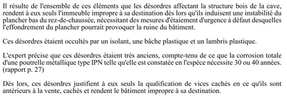 Garantie des vices cachés sur vente immobilière à Dol de Bretagne